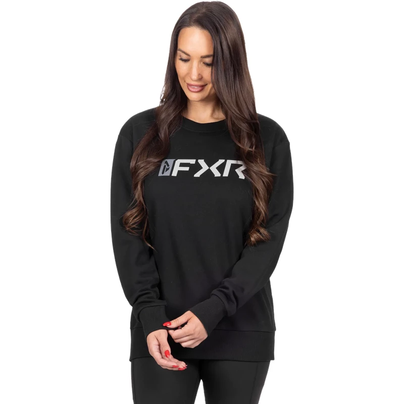 W Mitered Cotton Crewneck