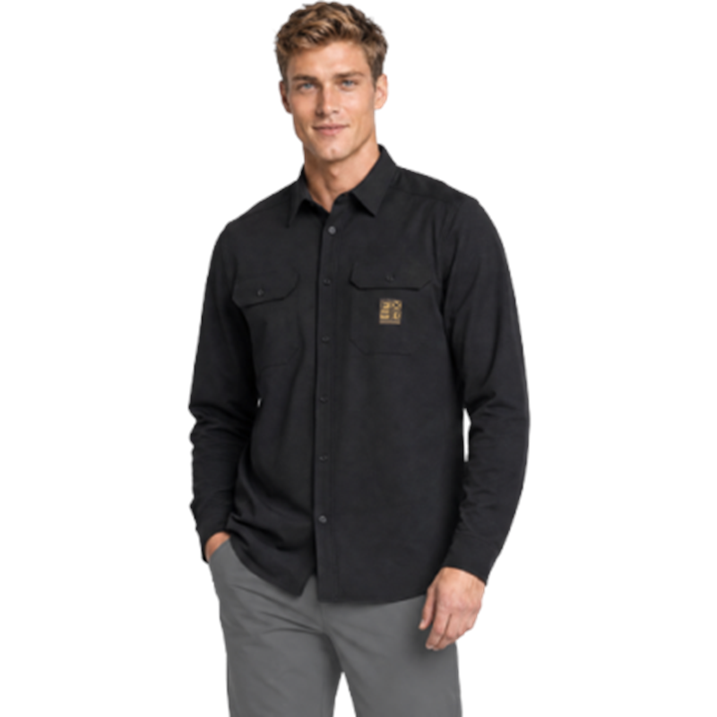 M HD Flannel Shirt S Black
