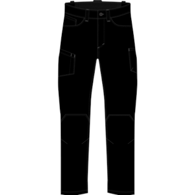 M Task Canvas Work Pant 28 Black