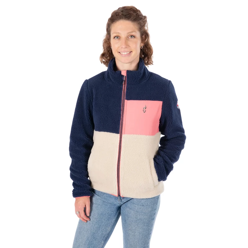 VISTA Women's sherpa jacket, Navy, XL