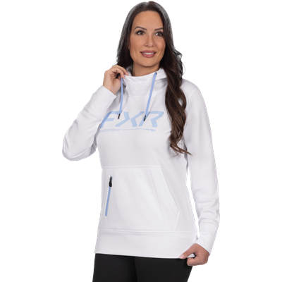W Hydrogen Tech PO Hoodie 26-White/Maui Blue-XL