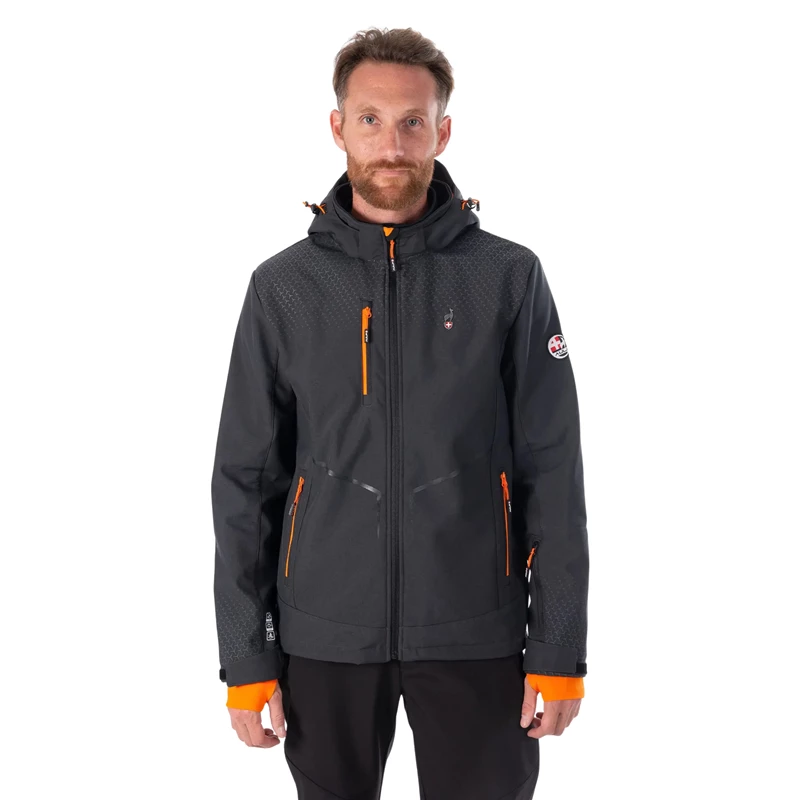 Aulp Cyrus Softshell Takki Anthracite Melange
