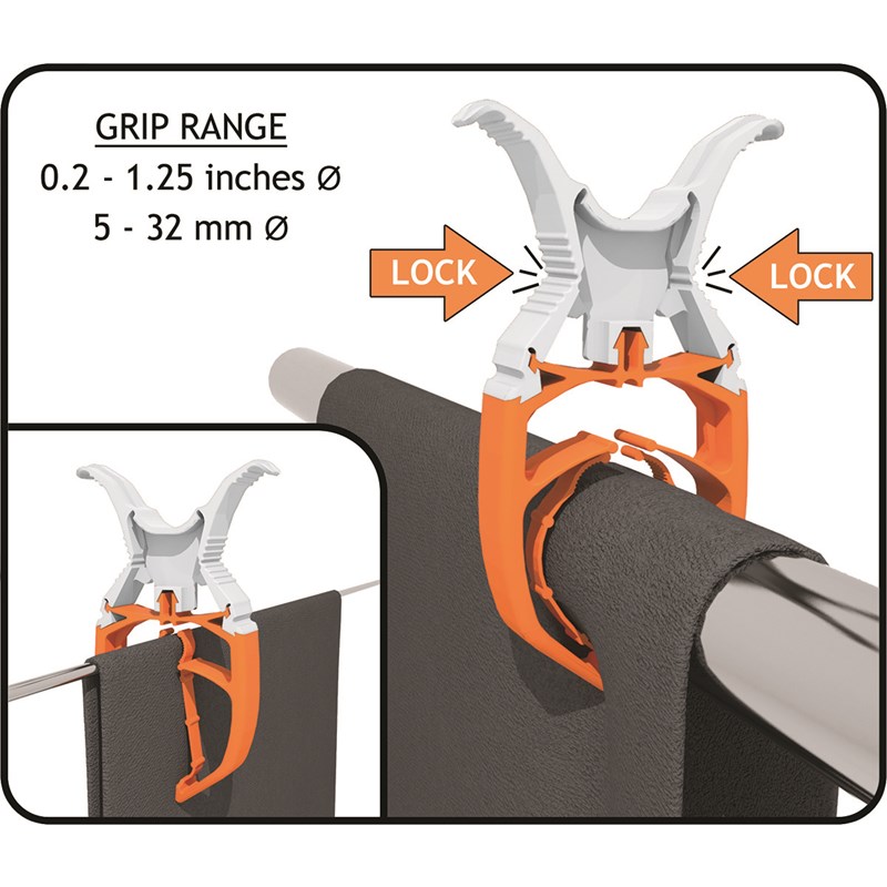 FIXCLIP 6-pack valkoinen