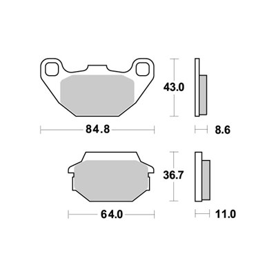 Sbs Jarrupalat Ceramic KYMCO