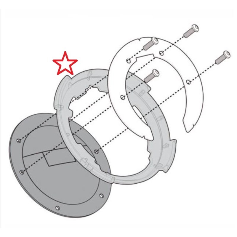 Givi Tanklock kiinnike, Kawasaki