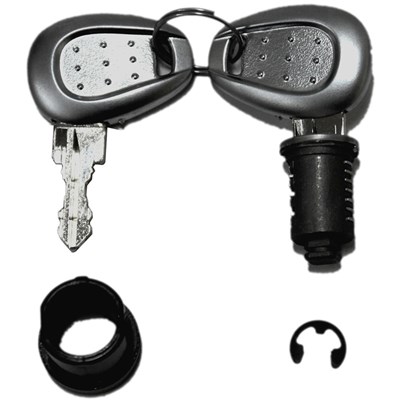 Givi Standard lukkosarja yhdelle laukulle, hopea avain 2,5 mm