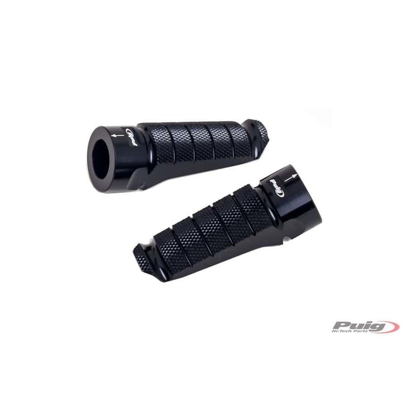 Puig Pair jalkatuet Hi-Tech Racing oikea/vasen C/musta