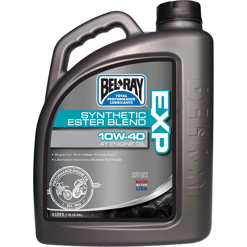 Bel-Ray EXP puolisynteettinen Ester Blend 4T moottoriöljy 10W-40 4L