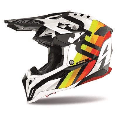 Airoh Kypärä Aviator 3 Rainbow valkoinen S