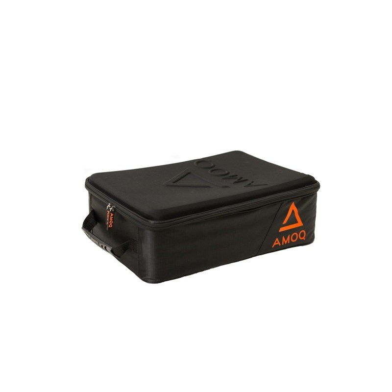 Amoq Hardshell ajolasilaukku, Musta/Oranssi