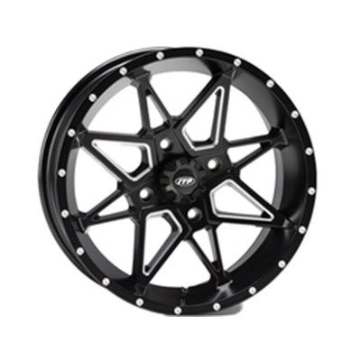 ITP Tornado vanne 17x7 4/110 5+2, mattamusta jyrsitty