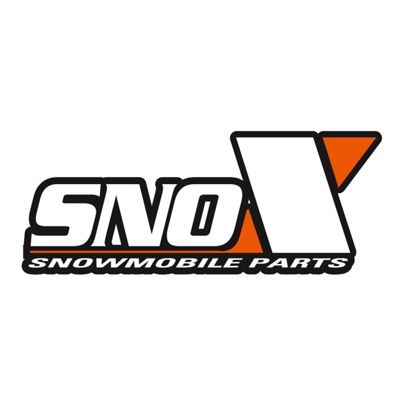 Sno-X Reunalista moottorikelkkaan, musta, u-profiili
