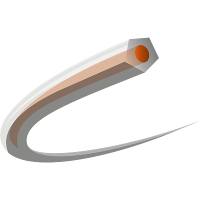 Husqvarna CoreCut Siima Ø2,0 mm x 130 m, oranssi/läpinäkyvä