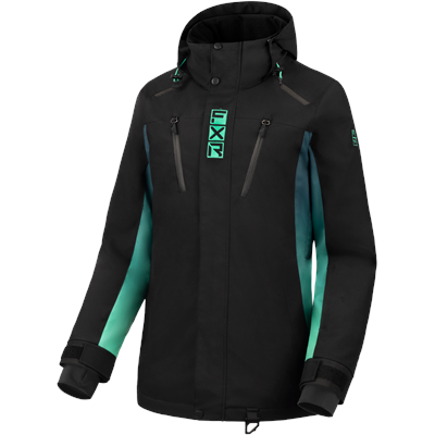 W Aerial Jacket Black/Minty Fresh 2