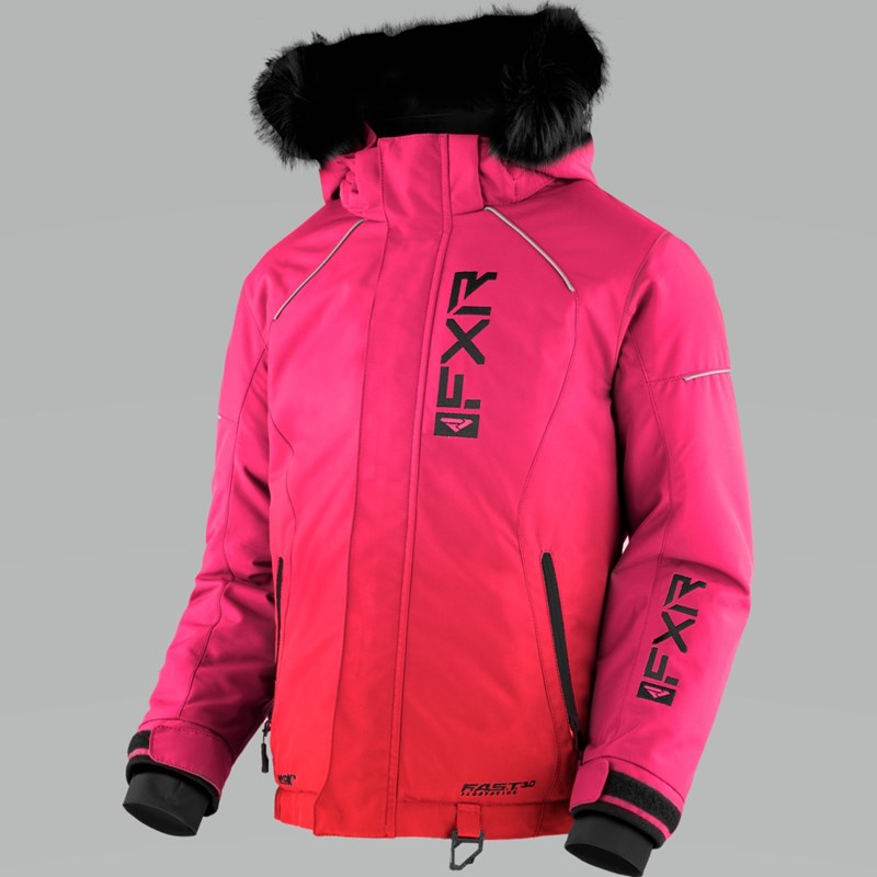 Yth Fresh Jacket 14 Raspberry-E Pink Fade