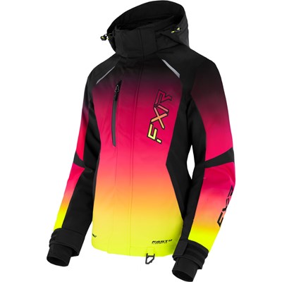 W Pulse Jacket Black/Raspberry-HiVis Fade 4