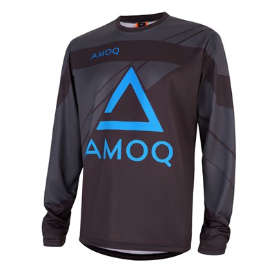 AMOQ Snowcross Paita Lasten Musta/Harmaa/Sininen 160 cl
