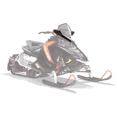 Polaris Axys Mid Tuulilasi 18,5" Musta