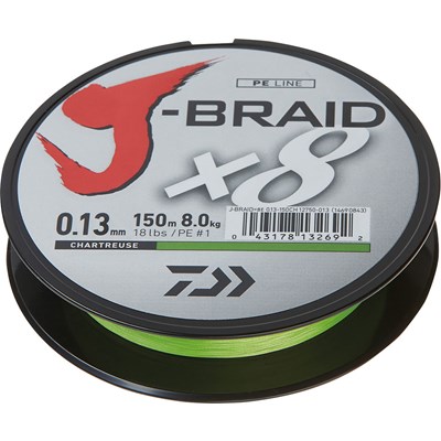 Daiwa J-Braid JB8E0.13 150CH 18LB siima