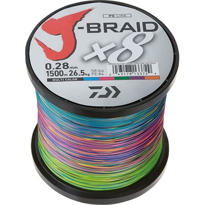 Daiwa J-Braid X8 0.06mm 150m multi colour siima